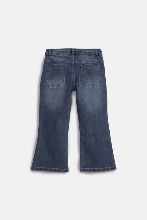 GIRLS FLARED FIT DENIM