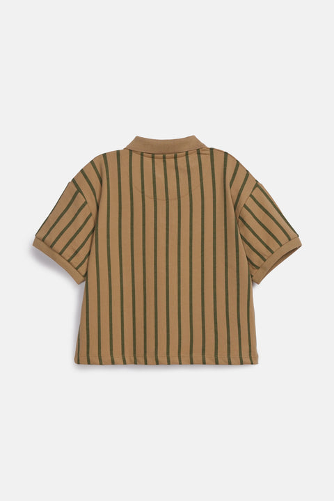 BOYS BOXY FIT STRIPED POLO