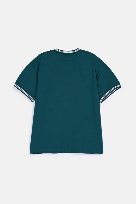 BOYS CONTRAST RIB TEE