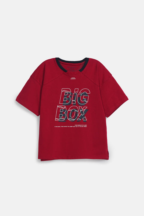 BOYS CONTRAST RIB TEE
