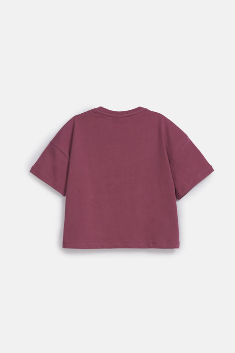 GIRLS BOXY PRINTED GRAPHIC T-SHIRT