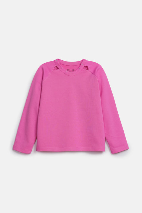 GIRLS RAGLAN SLEEVE SPORTY T-SHIRT