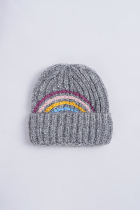 GIRLS RAINBOW EMBROIDERED CAP