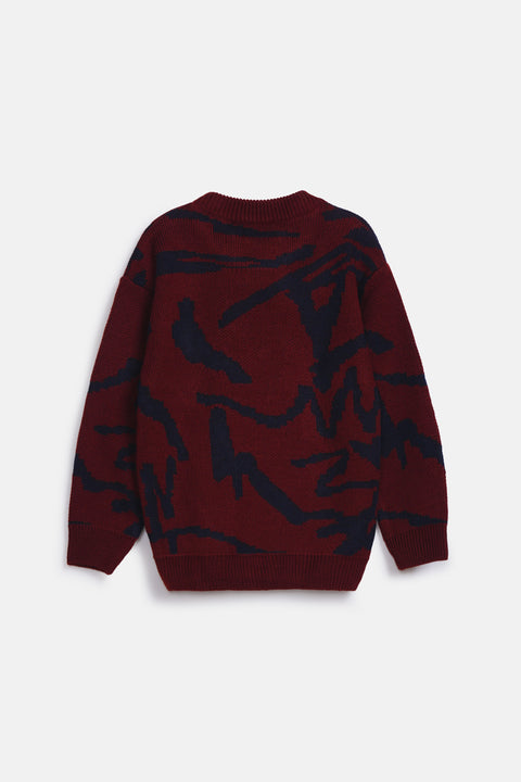 BOYS TURKISH ACRYLIC JACQUARD SWEATER