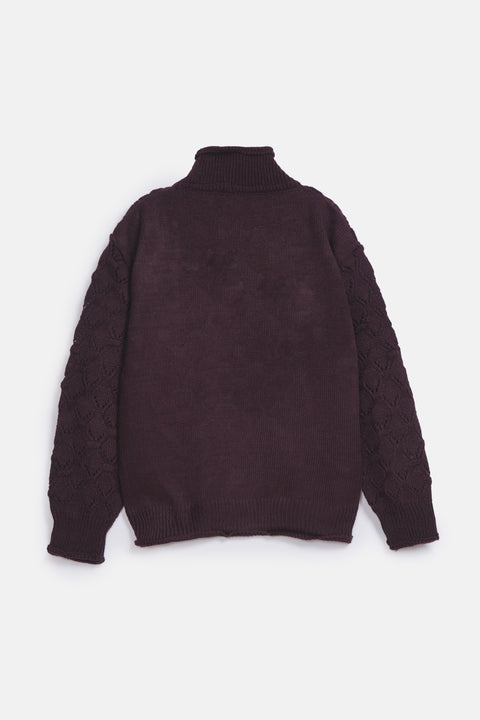 GIRLS TURKISH ACRYLIC JACQUARD SWEATER