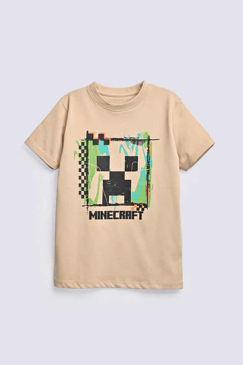BOYS MINECRAFT PRINTED TEE