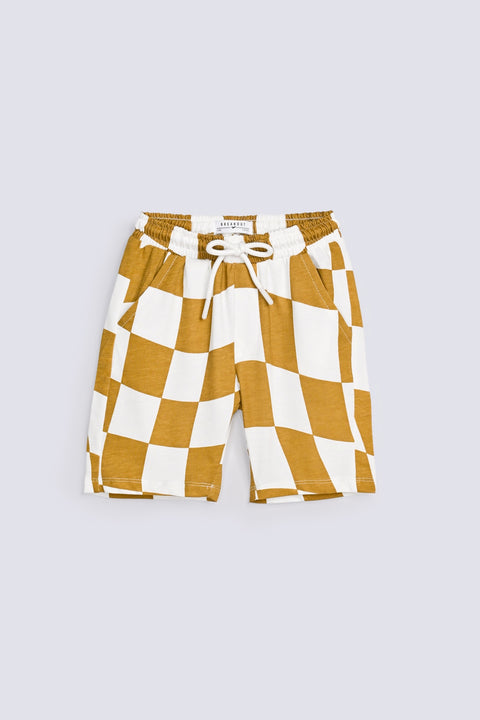 BOYS KNIT PRINTED SHORTS