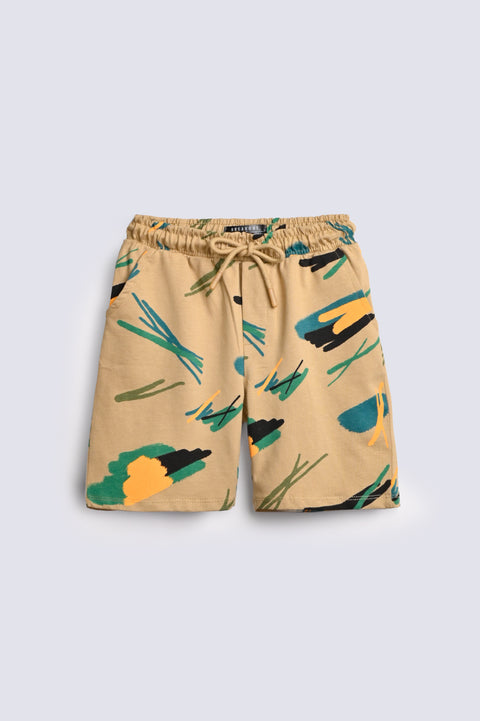 BOYS PRINTED KNIT SHORTS