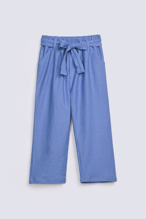 GIRLS SPECIAL KNIT TROUSER WITH BELT