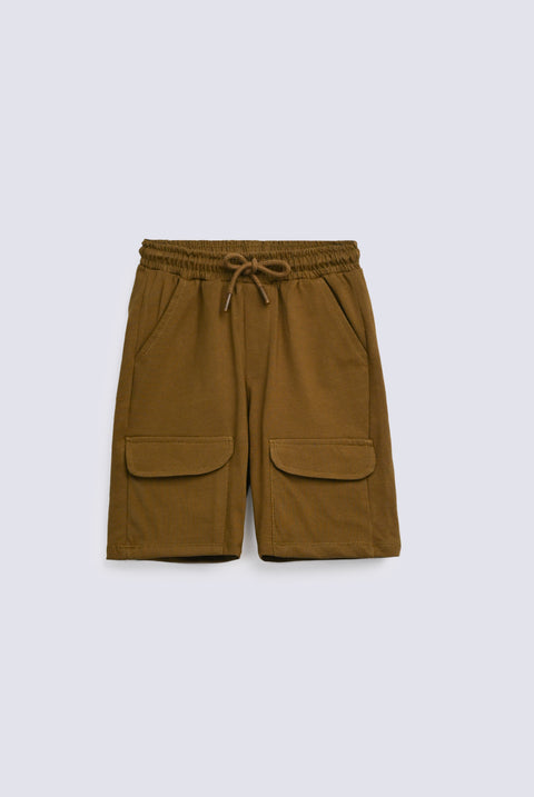 BOYS CARGO KNIT SHORTS