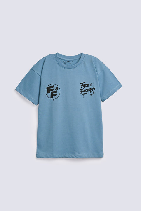 BOYS DROP SHOULDER F&F TEE