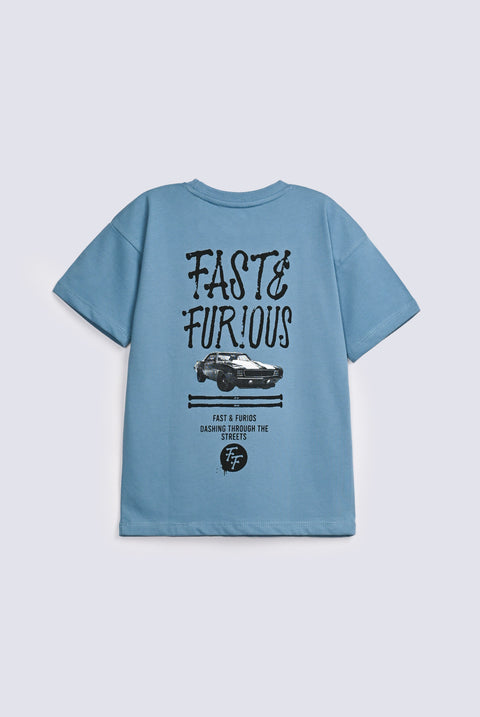 BOYS DROP SHOULDER F&F TEE