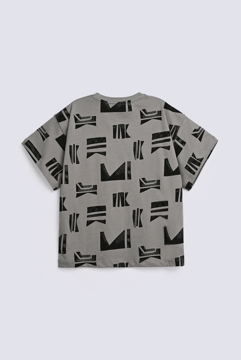 BOYS BOXY FIT PRINTED TEE