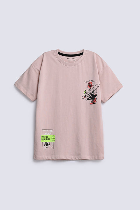 BOYS DROP SHOULDER SPIDERMAN TEE