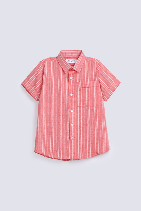BOYS JACQUARD STRIPER SHIRT