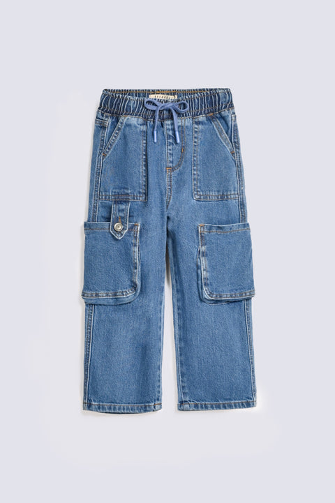 BOYS CARGO LOOSE DENIM