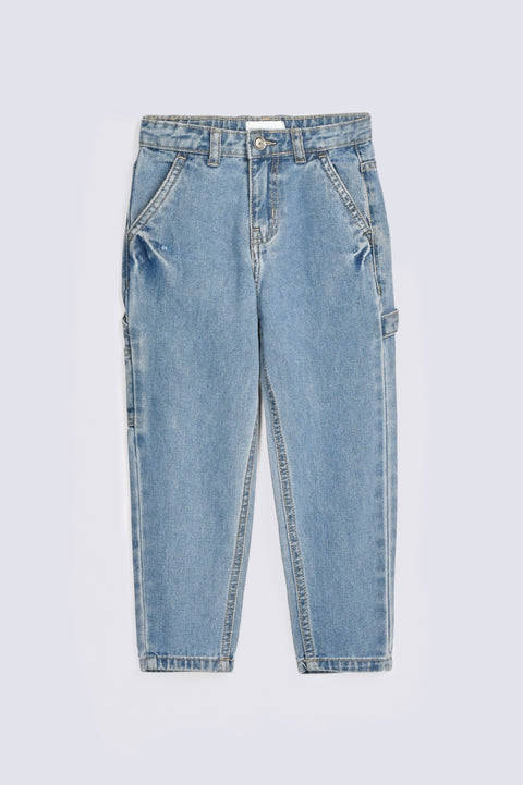 BOYS LOOSE FIT POCKET DETAIL DENIM