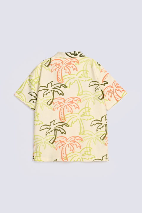 BOYS TEXTURED PRINTED POLO