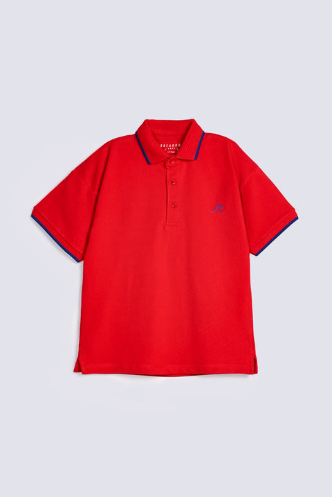 BOYS CONTRAST TIPPING POLO