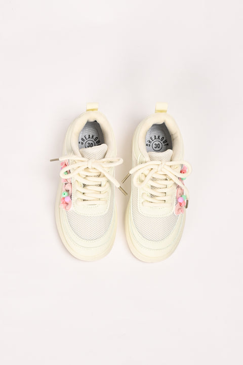 GIRLS MESH EMBELLISHED SNEAKERS