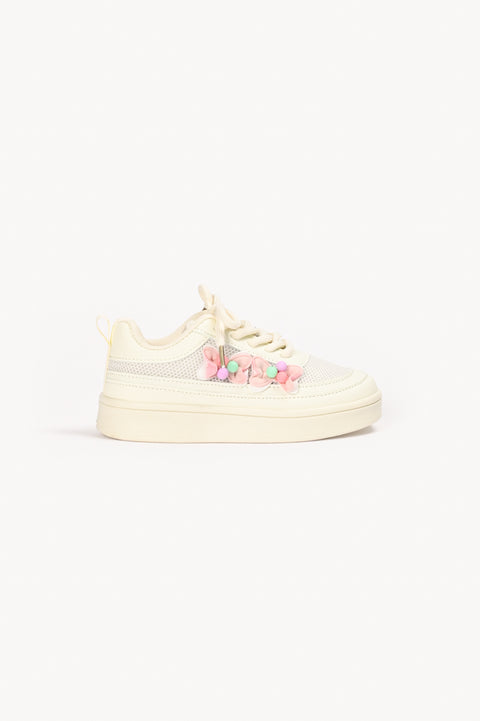 GIRLS MESH EMBELLISHED SNEAKERS
