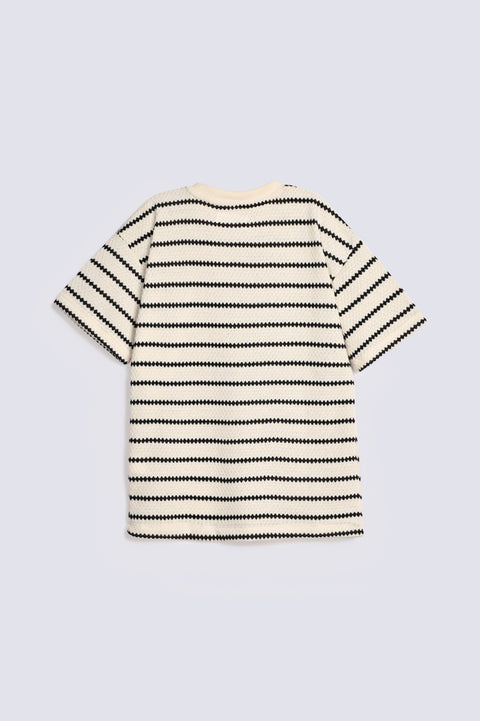 BOYS SPECIAL KNIT STRIPED TEE