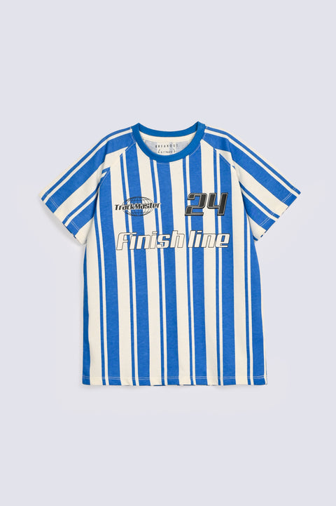 BOYS STRIPED RAGLAN SLEEVE TEE