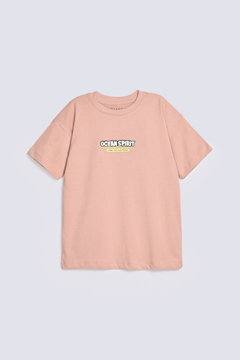 BOYS DROP SHOULDER PRINTED TEE
