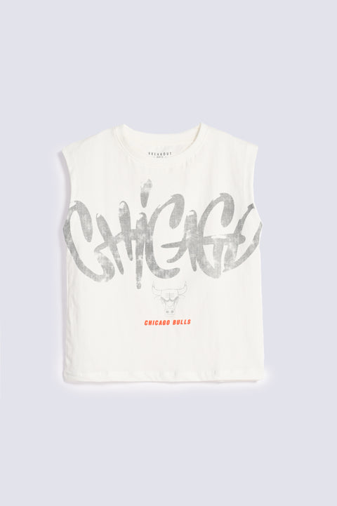 BOYS DROP SHOULDER CHICAGO BULLS TANK TOP