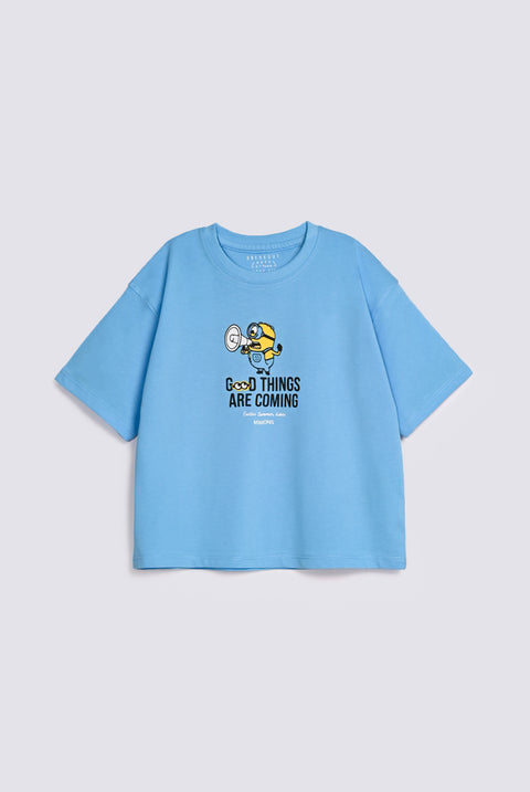 BOYS MINION PRINT TEE