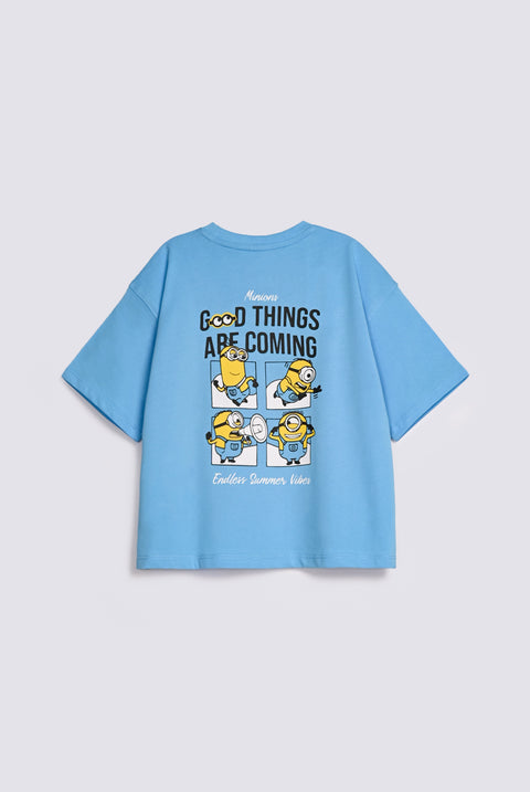 BOYS MINION PRINT TEE