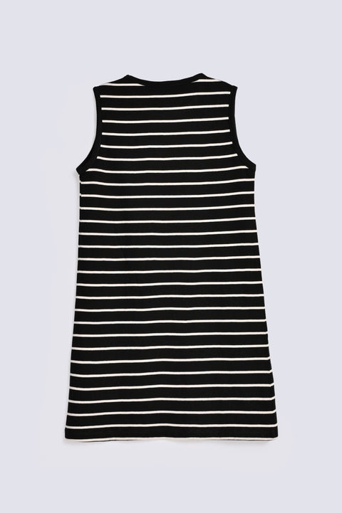 GIRLS STRIPERED KNIT DRESS