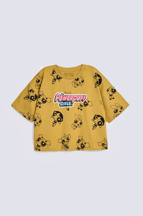 GIRLS POWER PUFF PRINTED TEE