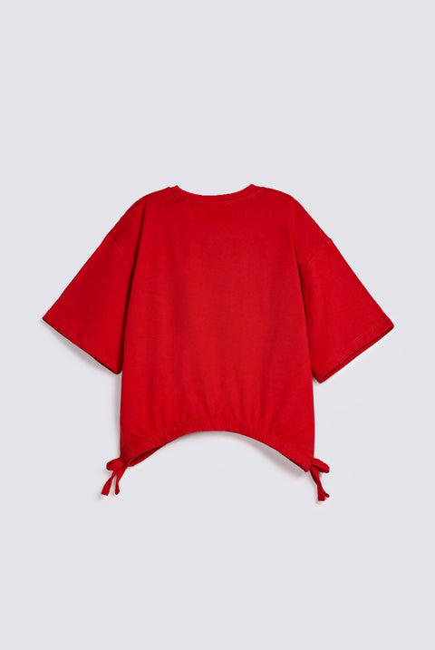 GIRLS FRUIT PRINT ELASTICATED HEM T SHIRT