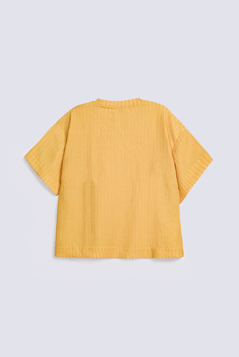 GIRLS BOXY SPECIAL KNIT T SHIRT