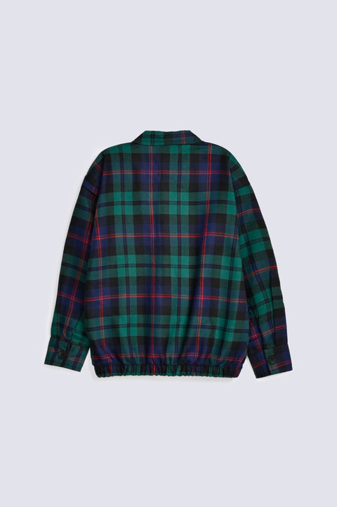BOYS ELASTIC HEM CHECKERED SHIRT
