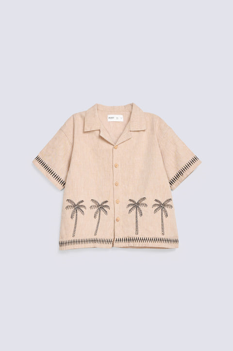 BOYS EMBROIDERED BOXY SHIRT