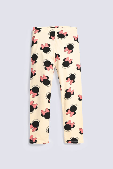 GIRLS MINNIE PRINTED TIGHTS