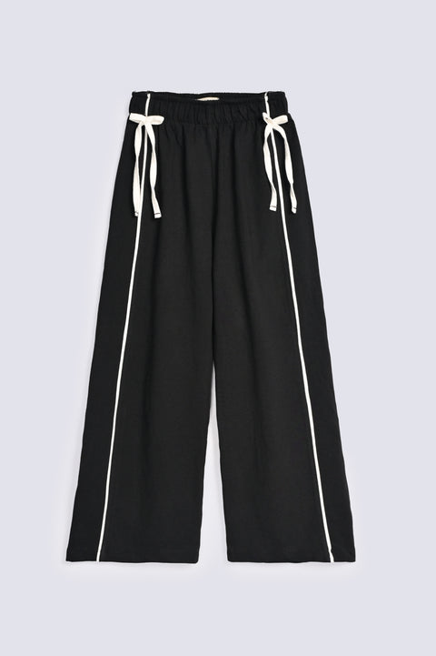 GIRLS LOOSE TROUSERS WITH PIPING DETAIL