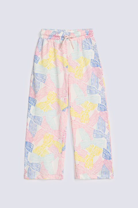GIRLS PRINTED LOOSE TROUSERS