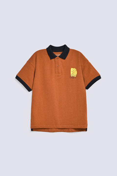 BOYS CONTRAST RIB POLO