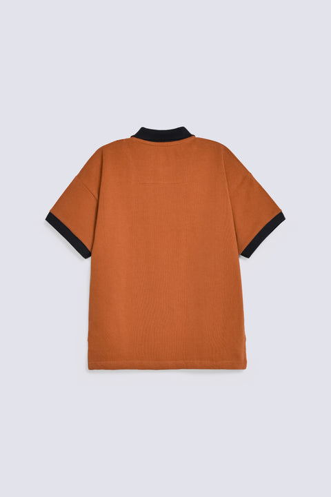 BOYS CONTRAST RIB POLO