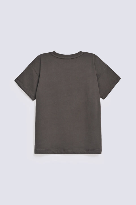 GIRLS DROP SHOULDER POOH PRINTED T-SHIRT