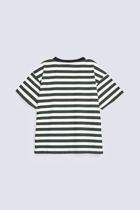 BOYS DROP SHOULDER STRIPED TEE