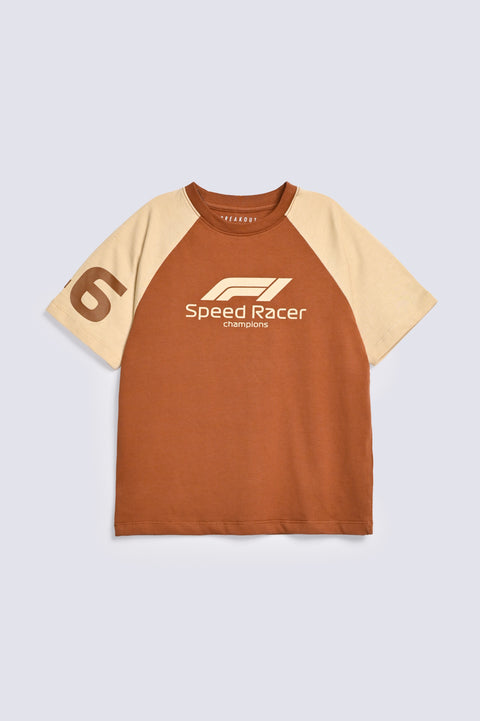 BOYS CONTRAST RAGLAN SLEEVE TEE