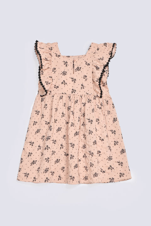 GIRLS FLORAL PRINTED DRESS