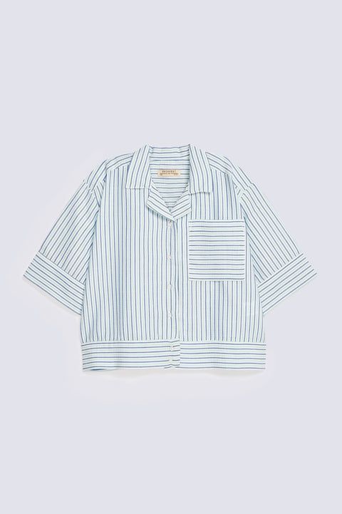 GIRLS BOXY STRIPED SHIRT