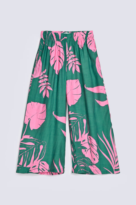 GIRLS PRINTED LOOSE TROUSER