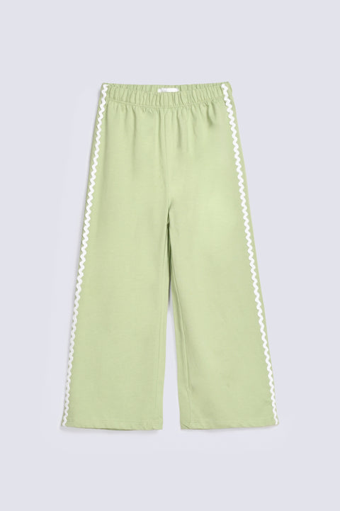 GIRLS LOOSE TROUSER WITH LACE DETAIL