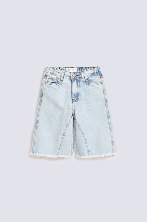 BOYS STAR PATCH BERMUDA SHORTS